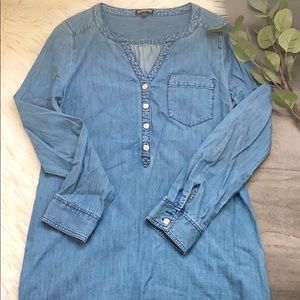 Express Women’s Jean Button Down Chambray Dress